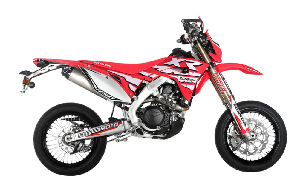 Honda Red Moto CRF 450XR Supermoto