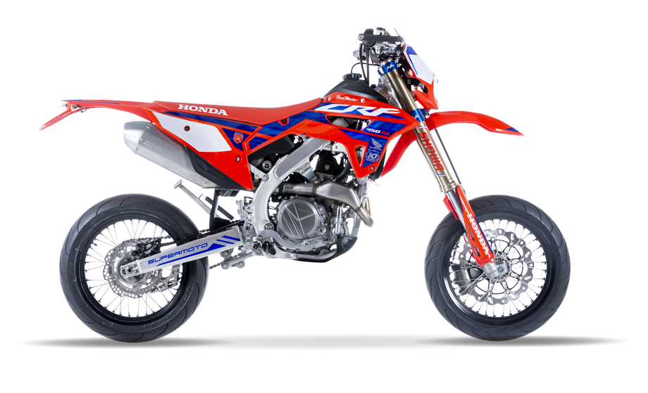 Honda Red Moto CRF 450 RX Supermoto 2024